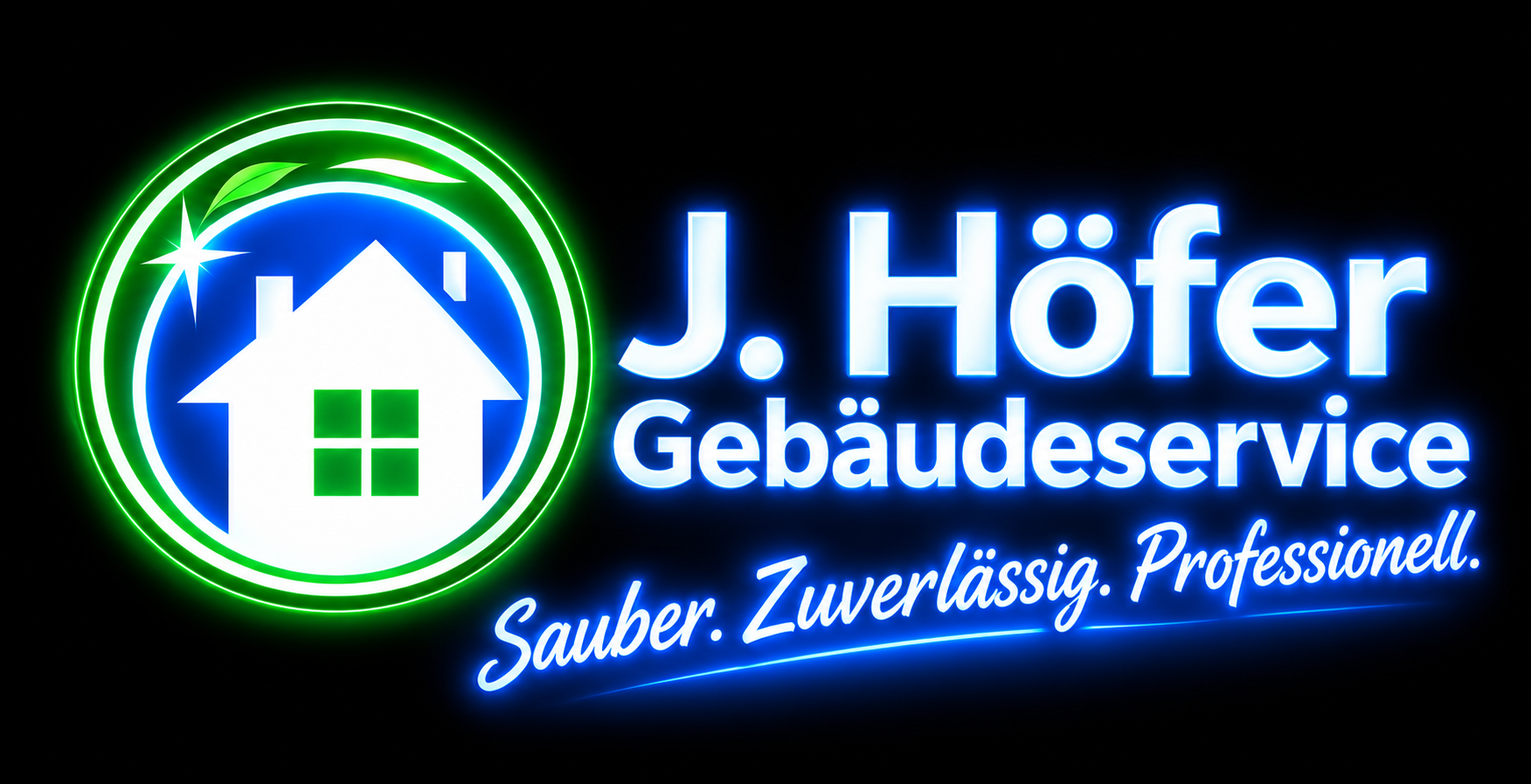 Das Team von J. Höfer Gebäudeservice mit Arbeitsgeräten